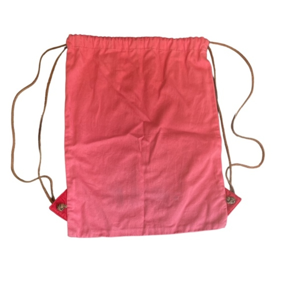 GAP Pink Coral Drawstring Backpack with Butterfly Print - Picture 2 of 7